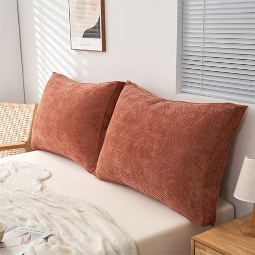 Hoowarm Bett Kopfteil Kissen Lesekissen für Bett und Sofa 60/70/80/90cm Abnehmbarem Rückenkissen Weiches Bequemes Lendenkissen Wandkissen Sofa Lesekissen Rückenlehnenkissen(D,90x50cm/35x19in(1pc))