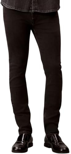 Calvin Klein Uomo Jeans Essential Black Skinny Fit, Nero (CK Essential Black), 34W/34L