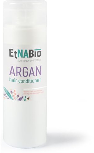 ELEK EtnaBIO Natürliche Arganöl Haarspülung 200ml - jeder Haartyp Haarpflege - Empfindliche Kopfhaut - Natural Hair Care - Conditioner for Softening - Vegan Haar Conditioner mit Haaröl - Lange Haare