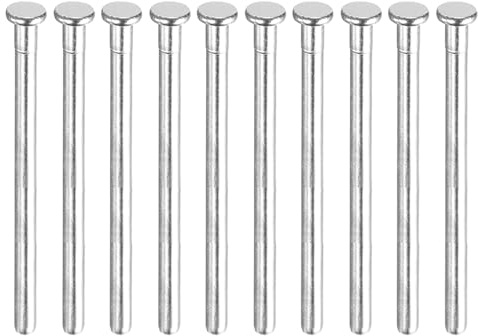 QUARKZMAN 10pz 4 Pollici Perni per Cerniere Porte Spine Sicurezza Argento | per Sostituzione Porta Residenziale in Legno, Cerniere Porte Interne Spazzolate, Rimovibili