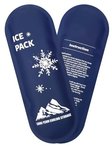 Generisch Kühlbeutel für Medikamente, Eisbeutel, um Medikamente kalt zu halten - Flexible Soft-Gel-Eisbeutel - Sichere Flexible Softeisbeutel, tragbare Knie-Eisbeutelhülle für Reisen, Medikamente