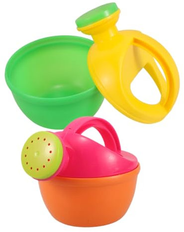 SOIMISS 2 Regaderas Plásticas Pequeñas para Niños, Juguetes de Baño y Playa con Asa, Flujo Suave, Duraderas y Versátiles para Jardín y Baño, Ideales para Niños de 4 a 6 Años