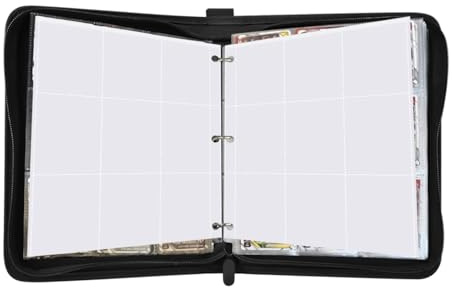 Card Collection Binder, Trading Card Folder, 9.65 x 7.09 x 9.65 inches, 9 Pocket PU Double Sided, Sleeves Album Organizer for Women Men Kids Boys Home Sports Game Travel Collectible Storage