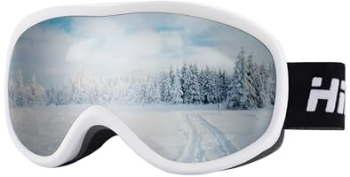 Hioutdoor Skibrille Snowboardbrille Anti-Fog 100% UV-Schutz OTG Unisex Helmkompatibel Double Lens Schaumstoffpolsterung für Skifahren Snowboard Outdoor Aktivitäten