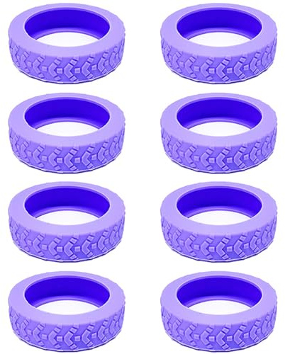 8 st mångsidiga resväska överdrag för ditt bagage och kontorsstol fötter resa bagage hjulskydd, Lila