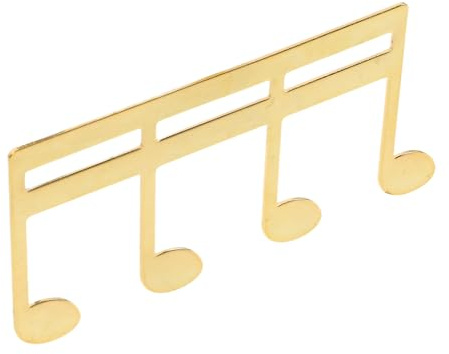 Zerodeko Goldene Metall Notenheftklammer Moderner Seitenhalter mit Verstellbarer Klemmkraft Vielseitiges Design für Klavier und Keyboard für Musiker und Pianisten