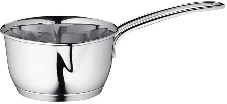 Küchenprofi Cacerola 10cm, 250ml | acero inoxidable | Mantequilla de inducción | lechero con pico | con práctica escala de medición | cacerola | apto para todo tipo de estufas