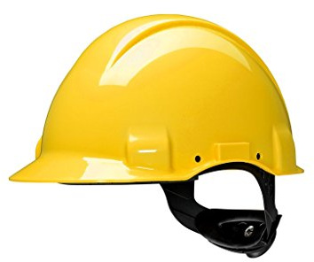 3M G31CUY G3001 Schutzhelm Gelb, unbelüftet, mit Uvicator, Pinlock und Kunststoffschweißband, Gelb