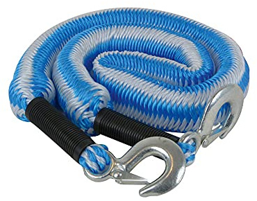 CARPOINT 0178724 Abschleppseil 2000 4 Meter mit Haken mit Aufbewahrungstasche abschlepgurt Auto SUV