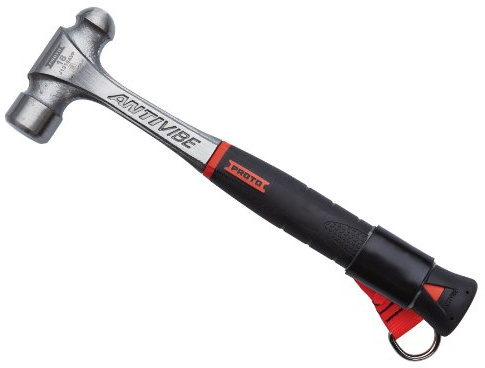 Stanley Proto Proto Tether-Ready J1332AVP-TT 32-ounce AntiVibe Ball Pein Hammer 15-1/4-inch long