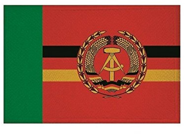 U24 Aufnäher DDR Grenzbrigade Küste Fahne Flagge Aufbügler Patch 9 x 6 cm