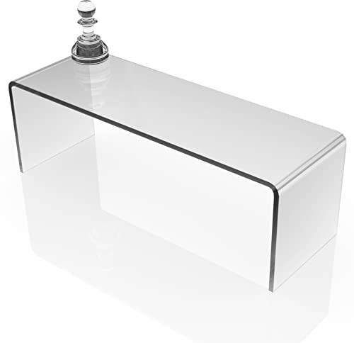 3R W Design Clear Acrylic Display Risers- Premium Shelf Riser Display Stands and Plinths - Hoverstand- Made in UK (4mm-thick-30cm-10cm-10cm, Max Load 1.5kg)
