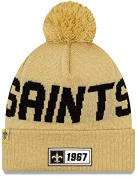 New Era NFL NEW ORLEANS SAINTS Authentic 2019 Sideline Road Reverse Sport Knit Wintermütze