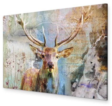 murando - Leinwandbild Tiere Abstrakt, Schlafzimmer, Wohnzimmer, Kunstdruck | Hochwertige Leinwand, sofort aufhängbar, ideal fürs Wohn- oder Schlafzimmer, wasserfest und lichtecht, langlebig, stilvoll