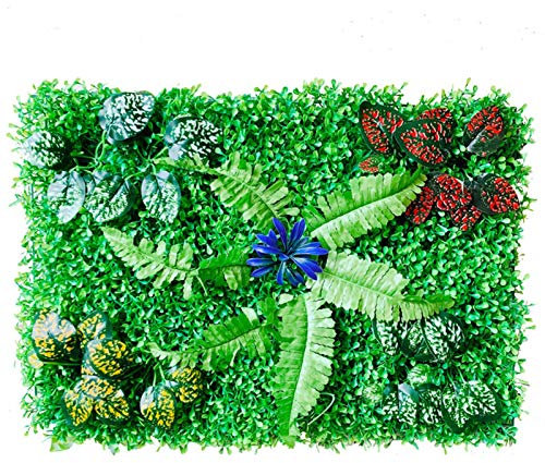 YGLONG Kunstrasenteppich Künstliches Blatt Gartenzaun Screening Rolle UV Fade Protected Privacy Künstliche Zaun Wand Landschaftsgestaltung Efeu Garten Zaun Panel Rasenteppich