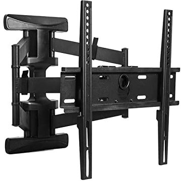 JUSHZ TV Standfuss TV Ständer 65 Zoll Rollbar TV Standfuß Fernsehständer Universal Schwenkbar Teleskop-Displayhalterung Wandaufhängung Drehbar Schwingbar 32-65 Zoll (32-65inches,Black)