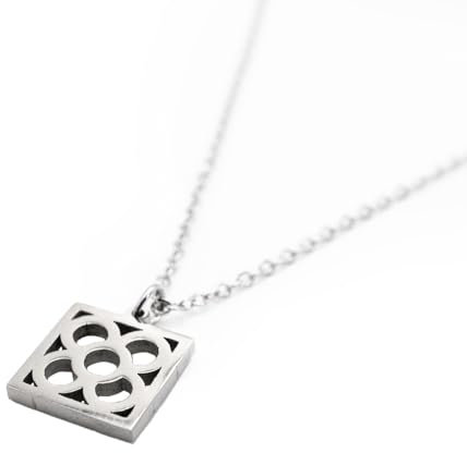 MAJALE - Panot, Blume von Barcelona Halskette - Katalanische Jugendstil Gänseblümchenshalskette - Edelstahl und Wasserdicht Barcelona Schmuck (versilbert)