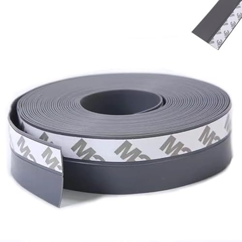Sigillante Autoadesivo FaJoek Strisce di guarnizione autoadesive 10m*35mm Porta Guarnizione Inferiore, Striscia Sigillante in Silicone Autoadesiva per Porte e Finestre,Weather Stripping (Grigio)