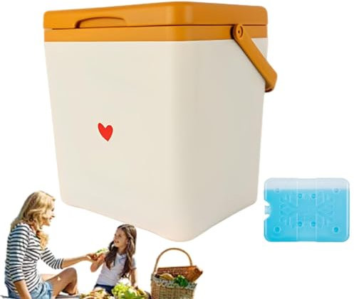 Strandkühler, externe Kühlbox, 7 Liter Party-Kühlbox mit Griff - Sommerkühler, Kühlbox für Camping