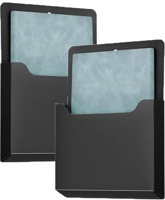 ACTIUSIS Magnetischer Aktenhalter, Magnetischer Stiftehalter, Magnetischer Papierhalter Dokumentenhalter, mit starkem Magneten,Bürobedarf Aufbewahrung,Weiß,2 Stück