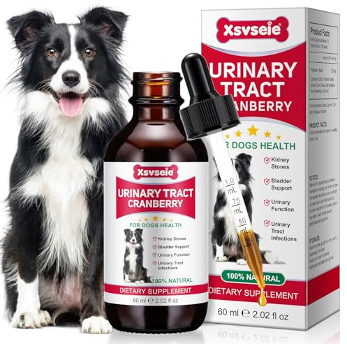 Harnröhrentherapie für Hunde, Hund Harnwegsinfektion Behandlungstropfen, unterstützt Blase Ergänzung, Prävention Inkontinenz & Blasensteine, halten Haustier Nieren Gesundheit & UTI Pflege
