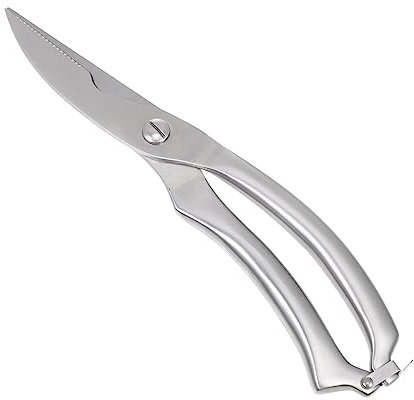 Cabilock ciseaux à os de poulet ciseaux de cuisine à pizza cuisine professionnel scissors ustensiles de e cisailles à arêtes de poisson Acier inoxydable Silver