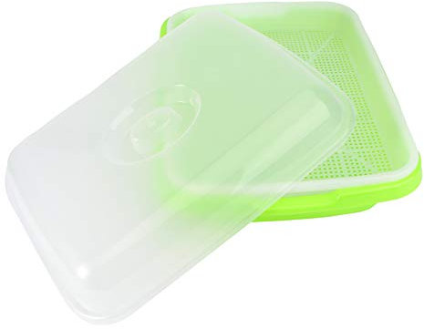 Yardwe Vassoio Alta Germinazione e Conservazione Dell'umidità Coperchio in Plastico per Germinazione Stili Multipli per Fagioli Mung e Grano per Insalate e Zuppe