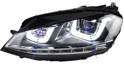OZCCH Scheinwerfer Kompatibel for VW Golf7 MK7 2013-2017 Auto auto товары DRL Hella 5 Xenon Objektiv Hid H7 golf 7 Auto Zubehör(GTI Red line)