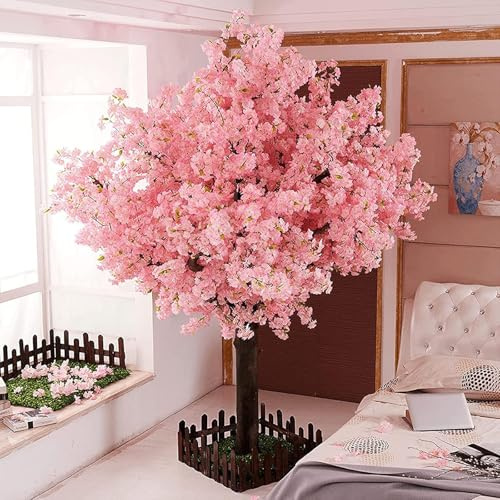 Albero Fiori Ciliegio Multiuso Artificiale Grande Albero Sakura Simulazione Albero dei Desideri Ciliegio Finto per Interni per Esterni Casa Matrimonio Hotel Decor,A,180 * 150cm