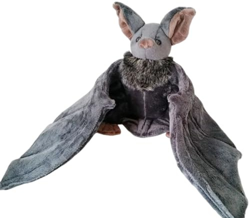 Fledermaus-Tierpuppe – Gothic-Plüschtiere, niedliche Stofftiere, 12-Zoll-Sammlerstück, gemütliche Spielzeugfigur | Ideal für Halloween, Geburtstag, Valentinstag, Kinderzimmer, Wohnheim, Autos, Ausstel