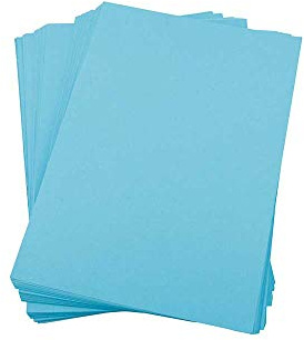 House of & Papier A4 220 gsm farbiger Karte – Blau (100 Stück Blatt)