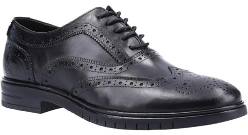 Hush Puppies Men's Santiago Oxford, Black, 10 UK