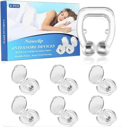 Dilatatore Nasale Antirussamento, Dispositivi Anti Russare Soluzione Anti Russamento Anti Russare Tappo, Silicone Clip per naso Magnetico Dilatatore nasale,Ti Aiuta A Respirare E Dormire Meglio