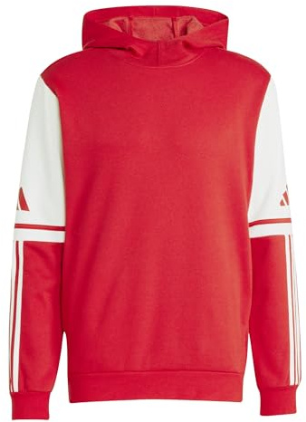 adidas Uomo Squadra25 Sweat Hoody Sweatshirt, Team Power Red 2/White, XXL