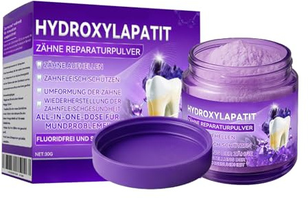 Polvo mineral para restauración de los dientes – Polvo sensible de dientes con minerales naturales, cuidado del esmalte y soporte de brillo para hombres y mujeres, cuidado diario, 30 g