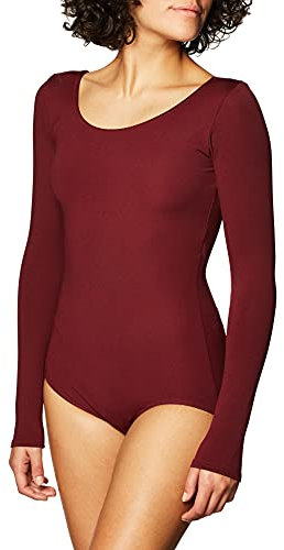 Capezio Damen Team Basic Langarm-Trikot Gymnastikanzug, Maroon, M