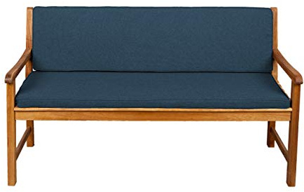 Gutekissen® Bankauflage Terrassen-Rasenbank oder Schaukel Gartenmöbel FK5 (180x40x50, Dunkelblau)