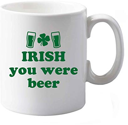 Flox Creative 10 oz Ceramic Mug Irish You were Beer Left Handed