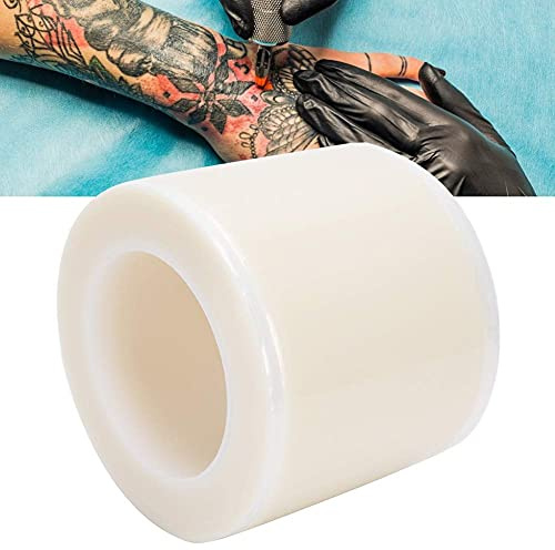 Lv. life Tattoo Barrier Film, 1200 Blatt Roll, Wasserdicht, Einweg Frischhaltefolie Tattoo Zubehör für Augenbrauenlippen, Permanent Make-up, klar