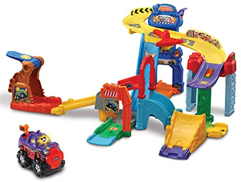 VTech - Rally Circuito de competición, playset Interactivo para Coches TutTut Bólidos, Juguete niños +1 año - Versión ESP (3480-540522)
