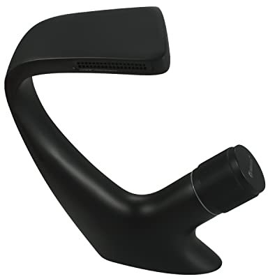SOLVEX Rubinetto Bagno Cascata,Curvo Miscelatore Lavabo Monocomando,Ottone - Nero Design Creativo Elegante Stile Moderno,Valvola in Ceramica,Fredda e Calda Regolabile,SP-12018-N