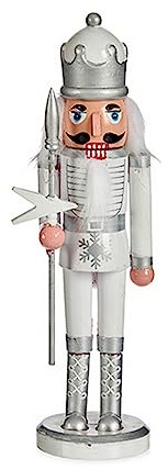 Krist+ Figura Decorativa Blanco Cascanueces 18,5 x 81,5 x 16,5 cm Plástico