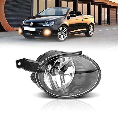 AutoBeeDen Nebelscheinwerfer für Volkswagen Tiguan Beetle Caddy 3 Eos Golf 6 / Cabriolet/Plus Jetta 4 Touran Up, (VW 5N 5C1 5C7 2K 1F7 5K1 AJ5 517 5M1 521 162 1T3), SEAT Alhambra 710 (Klar Rechte)
