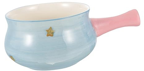 IMIKEYA Hitzebeständiger Milchtopf Mit Ergonomischem Griff Und Ausguss Multifunktionale Frühstücksschale Für Milch Müsli Und Desserts Dekorativ Und Praktisch Für Küche Und Kindergerichte