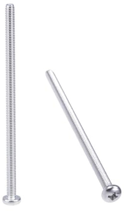 TOP-VIGOR M4 x 80mm Machine Screws, 10Pcs Phillips Pan Head Screws | 304 Stainless Steel Fully Threaded Cross Head Fastener Bolts for Electronics, Machinery, Equipment Assembly, Repairs