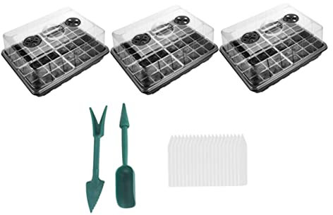 Gogogmee Bandejas de Inicio Reutilizables de Malla Paquete de 5 Bandejas de Vivero para Siembra de Frutas en Invernadero