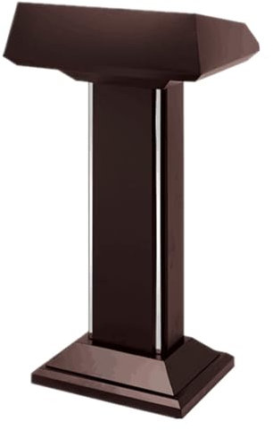 Edelstahl Kirche Kanzel Podium Ständer mit Aufbewahrungsschubladen Mobiler Holz Konferenzraum Rednerpult für Klassenzimmer und Firmencampus
