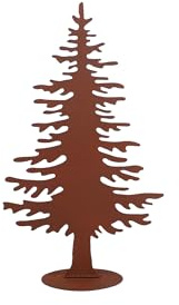 UNUS Tannenbaum Rost-Deko aus Metall, Weihnachtsbaum Aufsteller Klein | für Innen und Außen