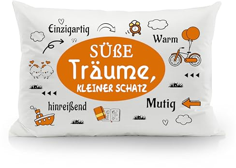 Süße Träume Kissenbezüge für Kinder Kinder Tochter Sohn Enkelin Enkelin Nichte Neffe Schwester Bruder Cousine Cousin Bett Geschenke Geburtstag Geschenk Weihnachten Geschenk(Süße Träume kleiner Schatz)
