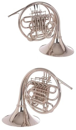 Waldhorn Musikinstrumente Geteiltes Waldhorn Vier Klappen Ton B Bis F Vernickelt Musikinstrument Mit Koffer